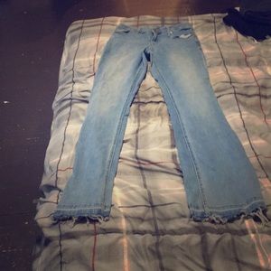 High rise stretch jeans!